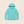 Turquoise hoodie on a beige background